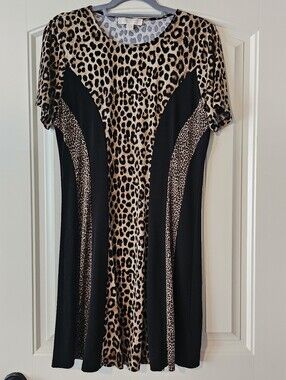 Michael Kors Leopard Print Dress, Size L
